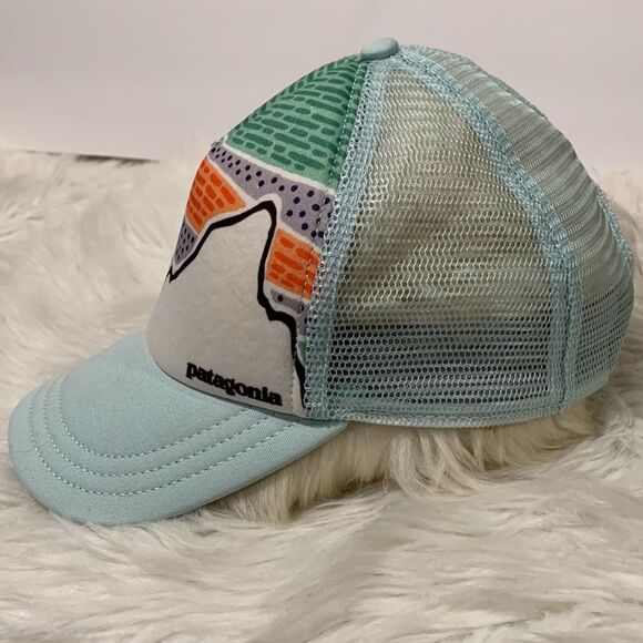 PATAGONIA rare design Green and Orange Hat with Classic Baseball Cap Structure - Picture 3 of 11